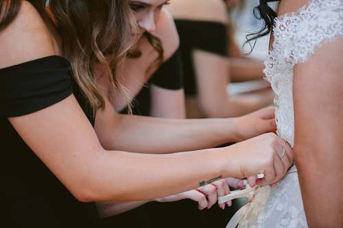 Bride Getting Ready