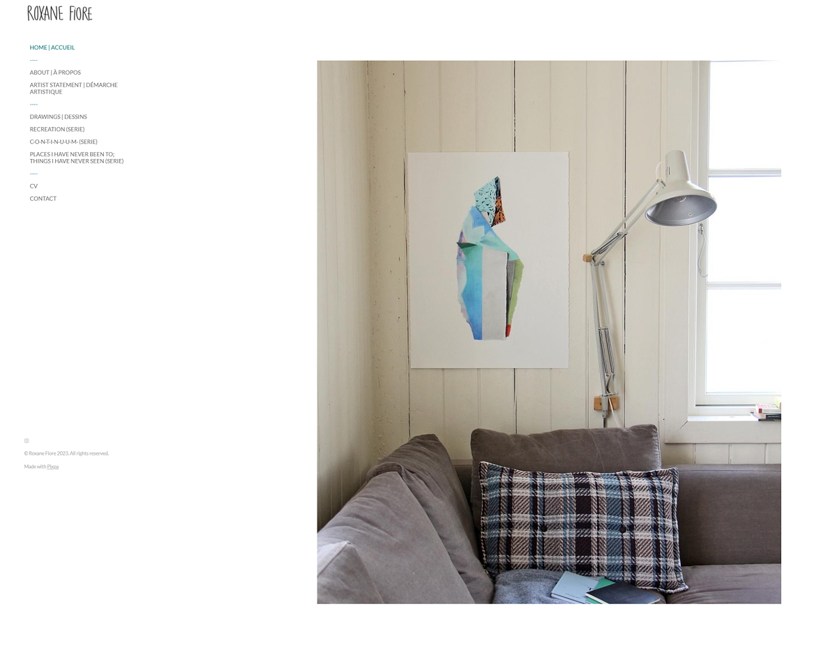 Roxane Fiore - Artist Website