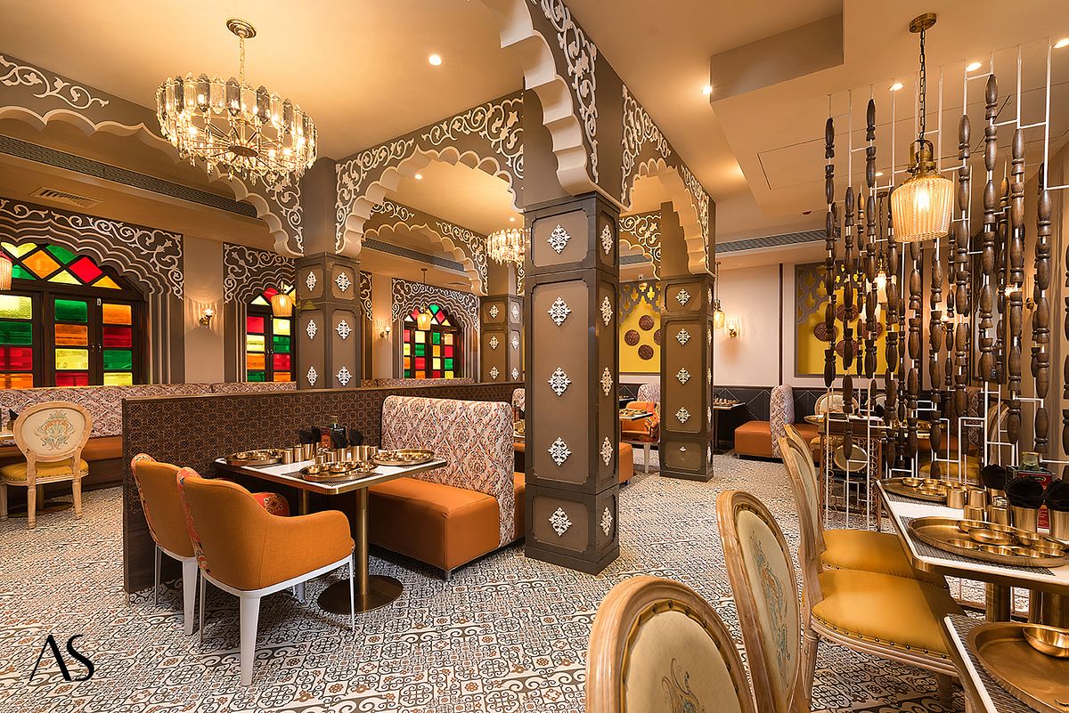 Interior Photography of Maharaja Bhog Mumbai Restaurant by photographer Akkil Suvarna