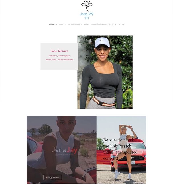 Jana Johnson Fitness-website