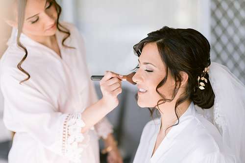 Bride Getting Ready