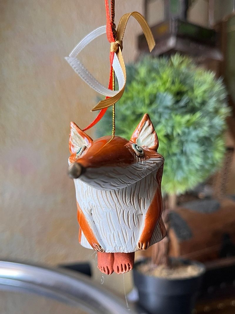 Little fox, ceramic mini sculpture