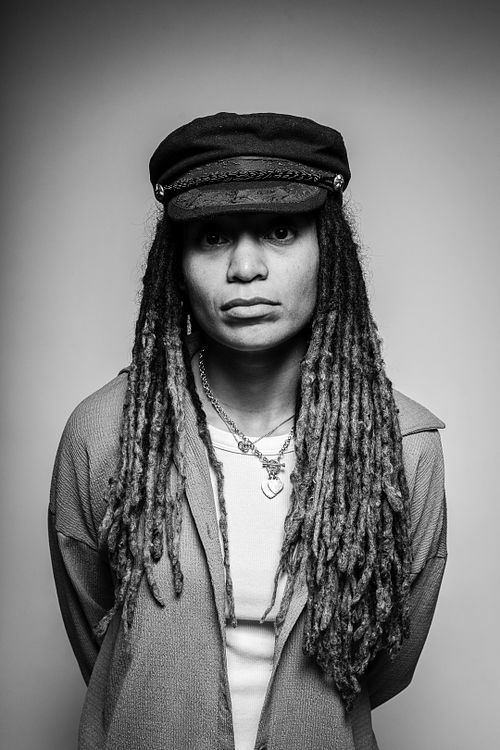 Studio portrait of Gaia with softbox and strobe lighting — digital lifestyle portrait by David Andrade, Las Vegas
