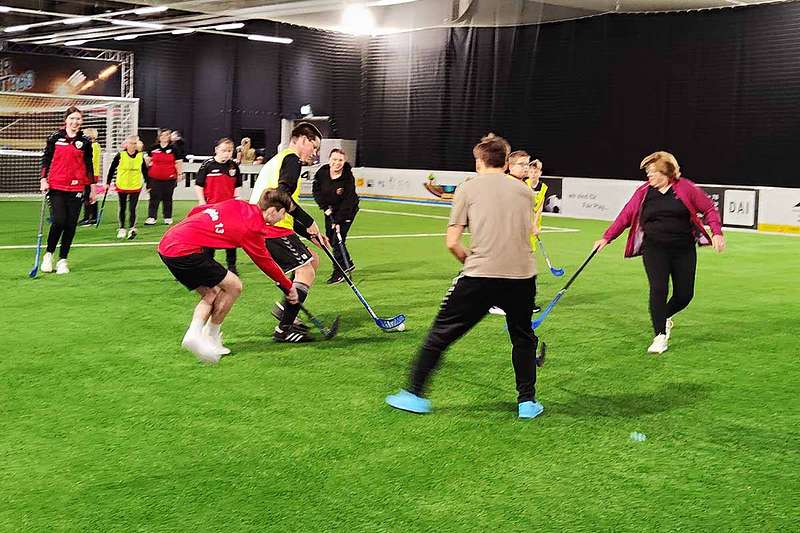 Ibbenbürener Kickers & Wilde 13 trainieren im Sportwerk Ochtrup