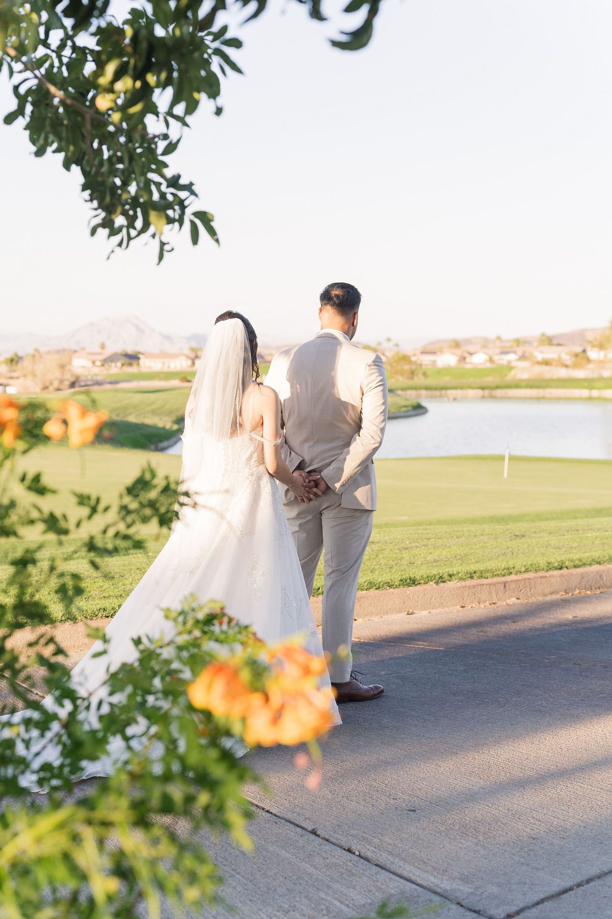 First Touch and Exchange of Vows Fall Wedding at The Revere Golf Club, Henderson Las Vegas Nevada 2024