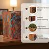 Thunder Strokes Wood Urn box for Ashes