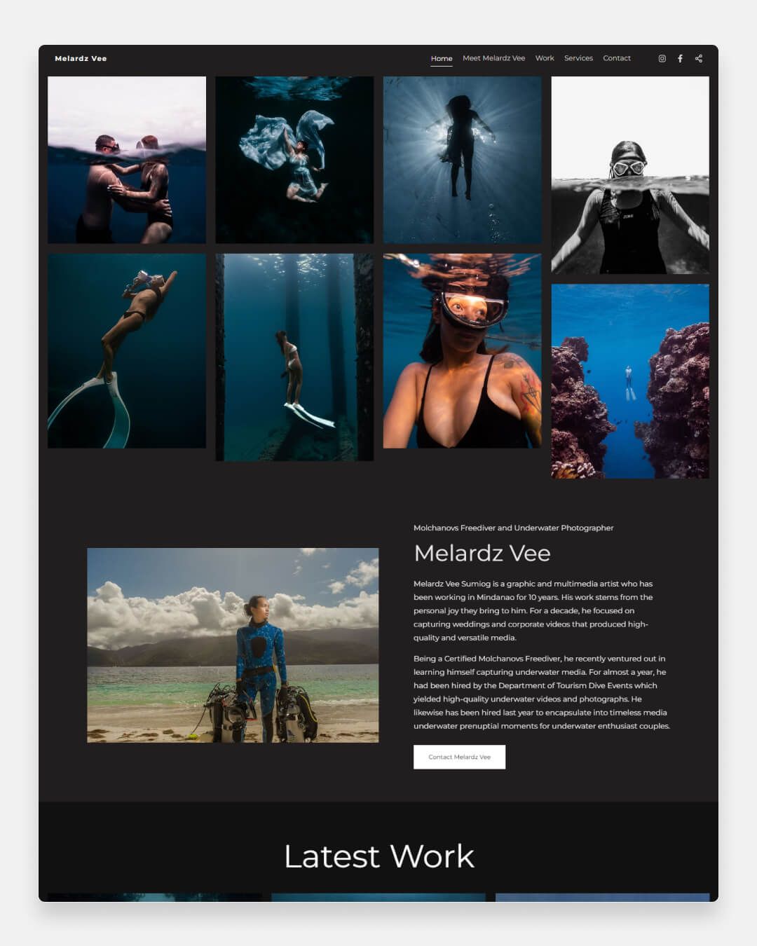 website of Meraldz Vee Sumiog