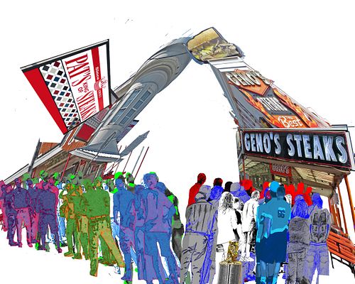 philly steak sandwich, battle