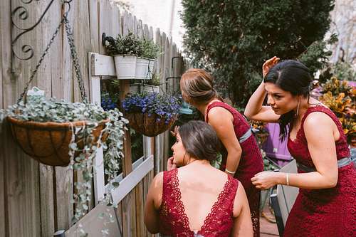 Bride Getting Ready