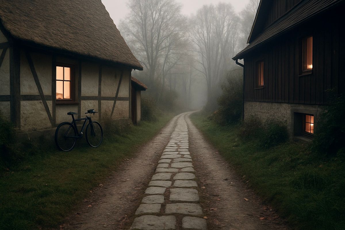 Image of a path leading from a Swiss village into the country | Martin Potter