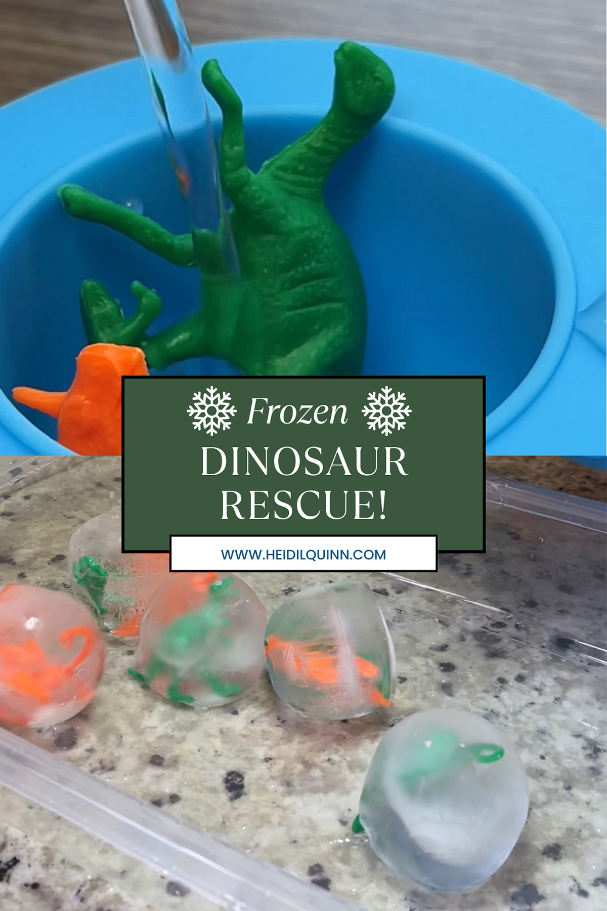 Frozen Dinosaur Rescue: Easy Toddler Sensory Activity for Summer Fun