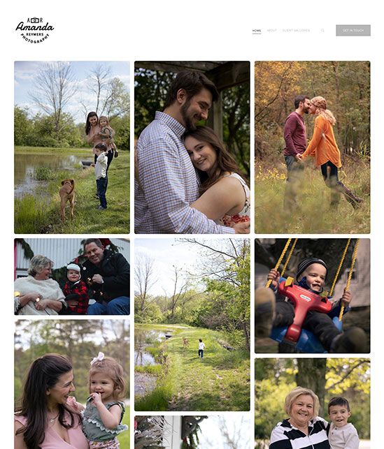 Amanda Reymers Portfolio Website Examples