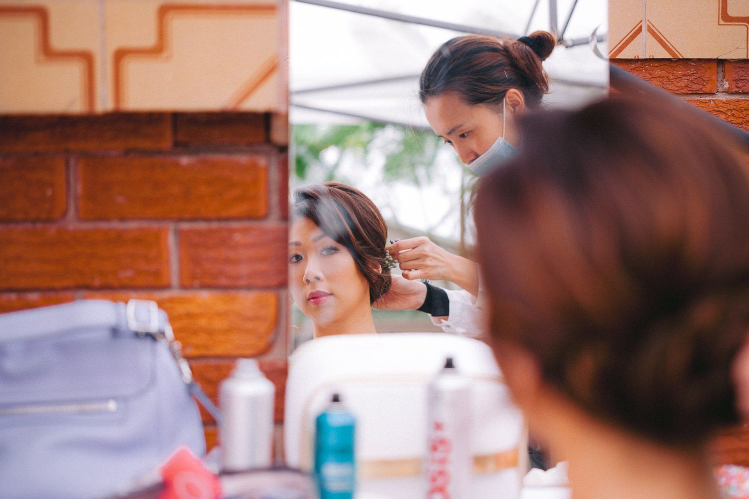 Bride Getting Ready