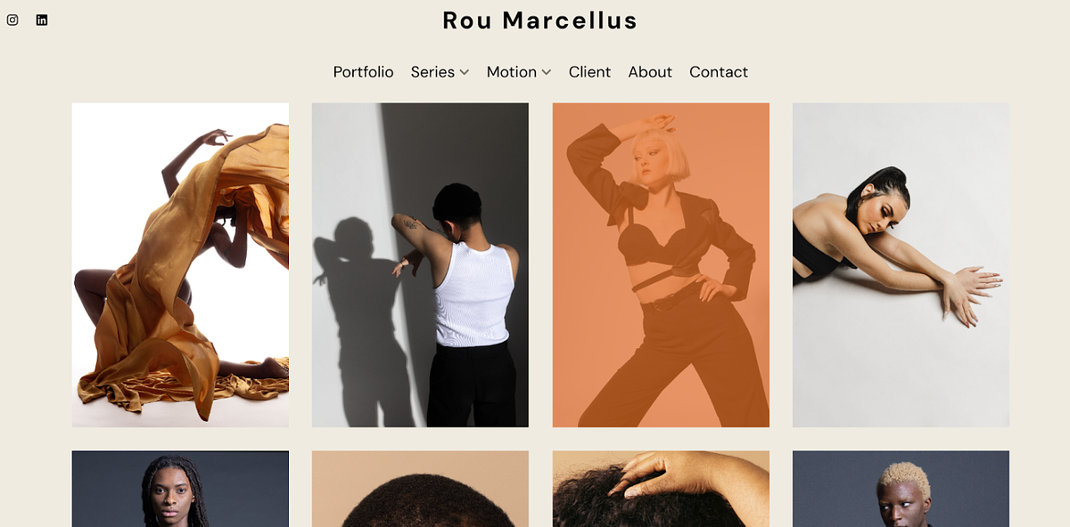 fashion design portfolio of Rou Marcellus