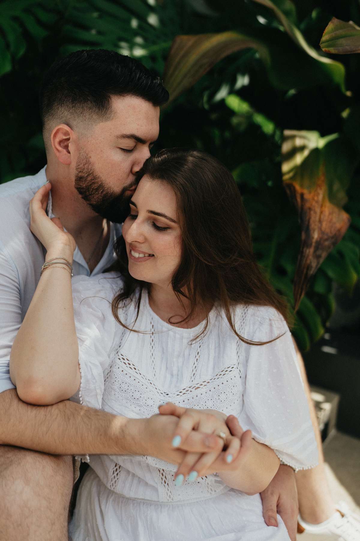 Photographer capturing engagement at Nayara Springs Costa Rica