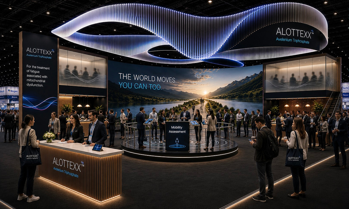 alottexx creative concept by Martin Potter to demo GenAI visualisation tradeshow booth