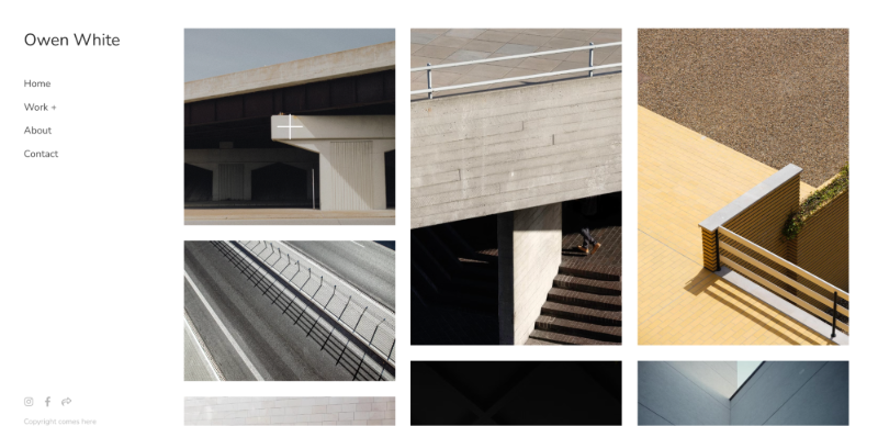 Architecture portfolio website