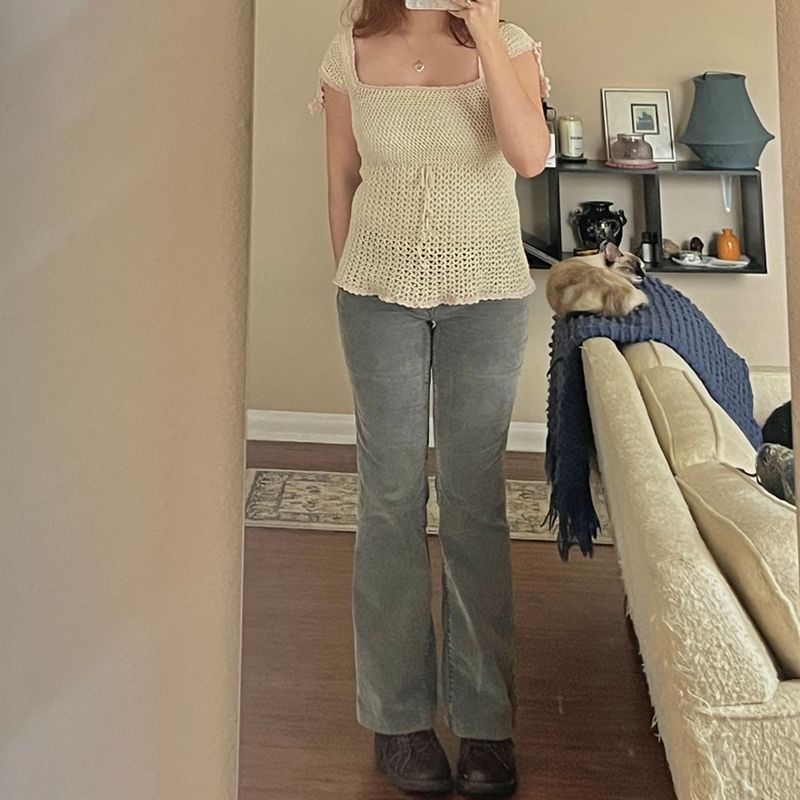 Babydoll Top- Crochet PDF Pattern