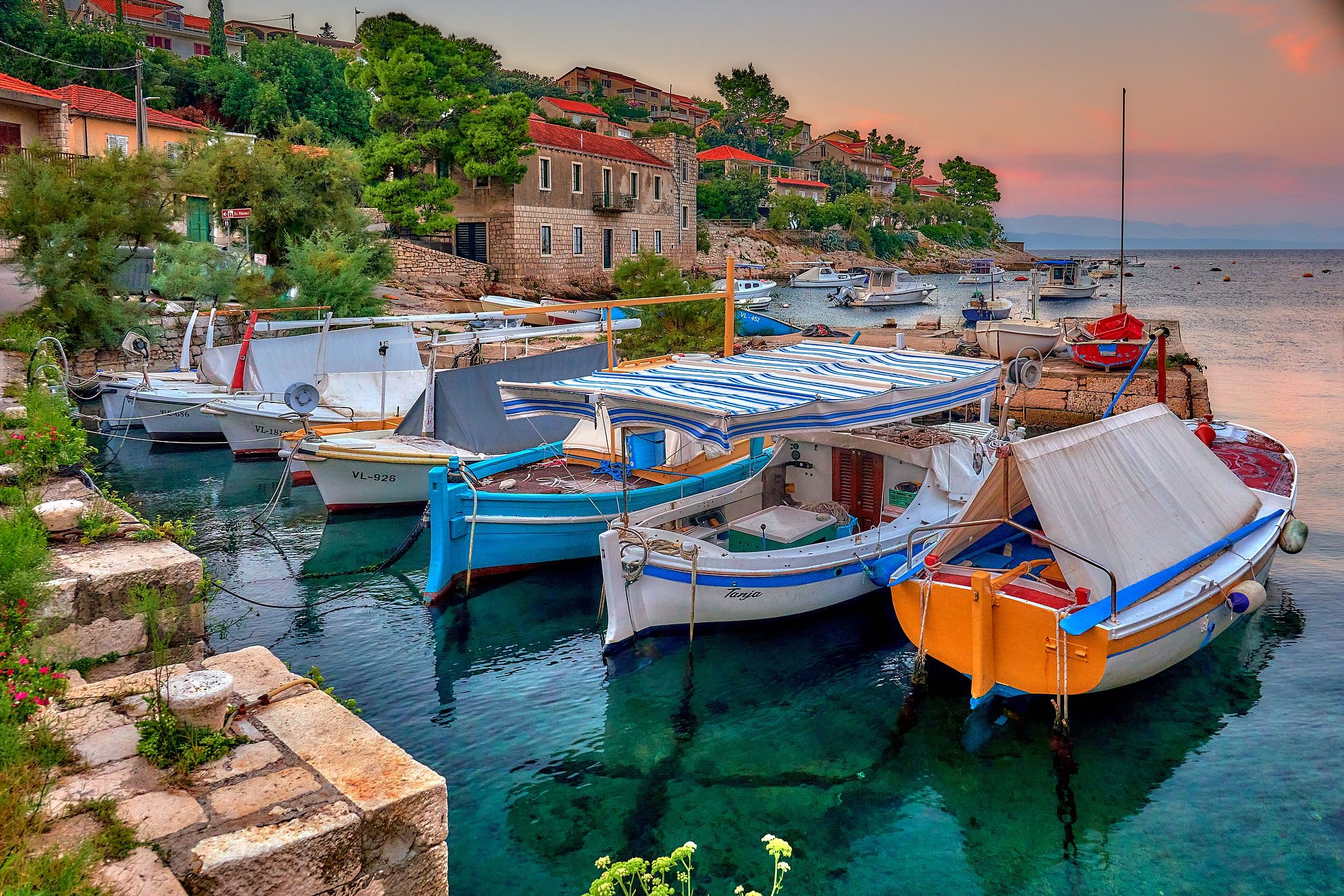 Fishing Village on Korcula Island - Croatia
