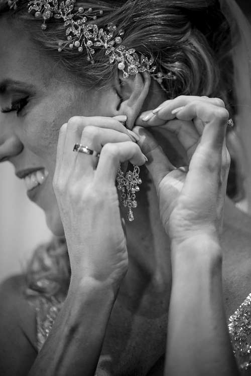 Bride Getting Ready
