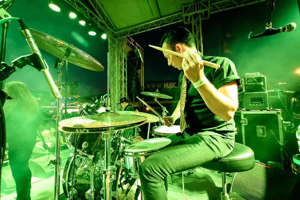 Laust Sonne of D-A-D Drum Perspective - Photography by Igor RockXposure