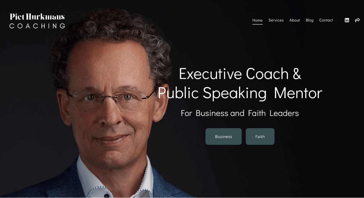 Piet Hurkmans coaching website