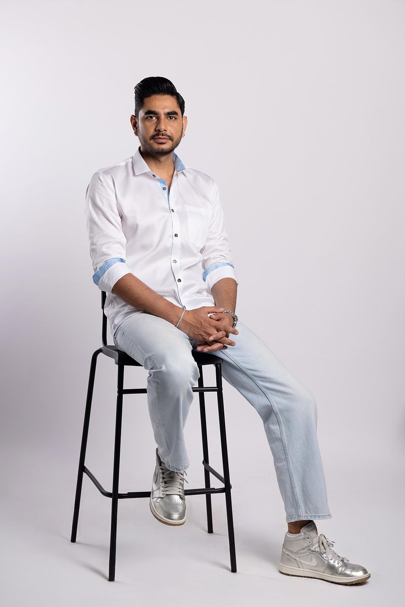 Detailed Long Sleeve Cotton Shirt Summer Sky (Blue)