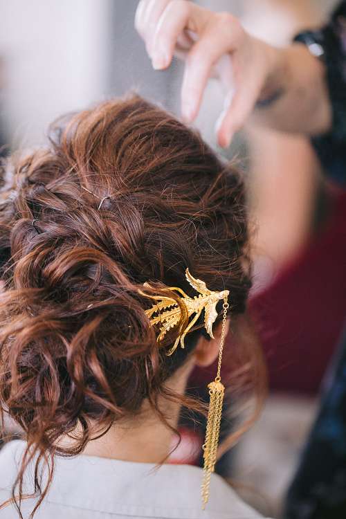 Bride Getting Ready
