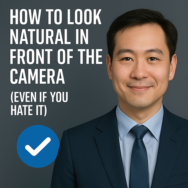 How to Look Natural in Front of the Camera (Even if You Hate It)