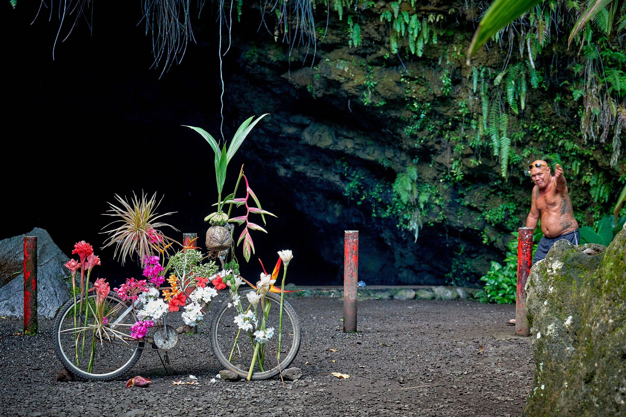 Keeper of the Grotto - Tahiti, French Polynesia