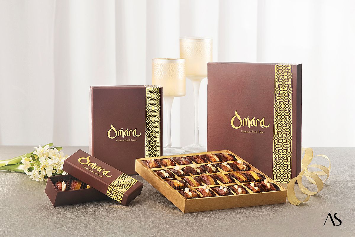 Omara premium gift packs by food and product photographer Akkil Suvarna