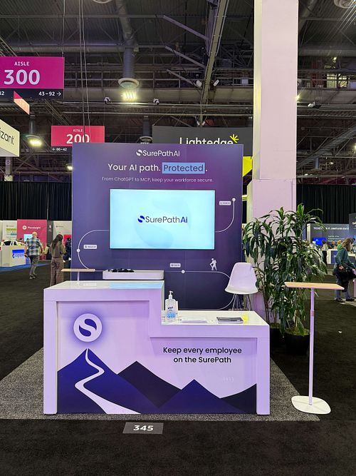 SurePath AI AWS re:Invent 2025 Booth | Portfolio