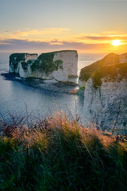 Sunrise from the West of Old Harry Rocks