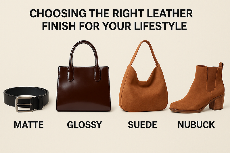 Choosing the Right Leather Finish for Your Lifestyle: Matte, Glossy, Suede, and More
