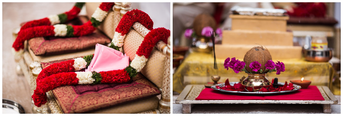 Hindu ceremony setting at Gunners Barracks Mosman.