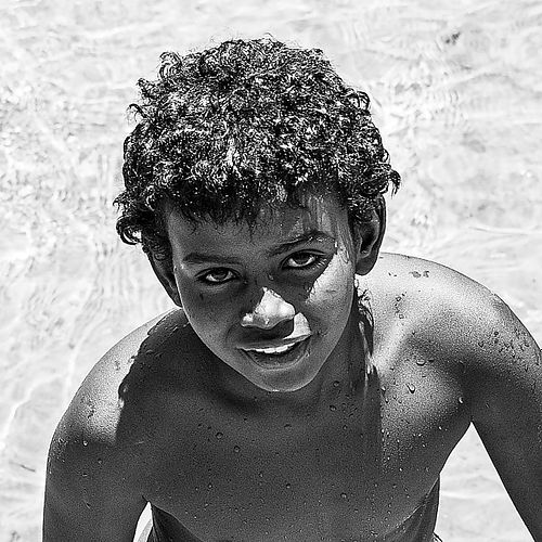 Portrait d'un jeune homme du Nil en Egypte