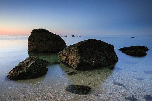 Glassy sea.