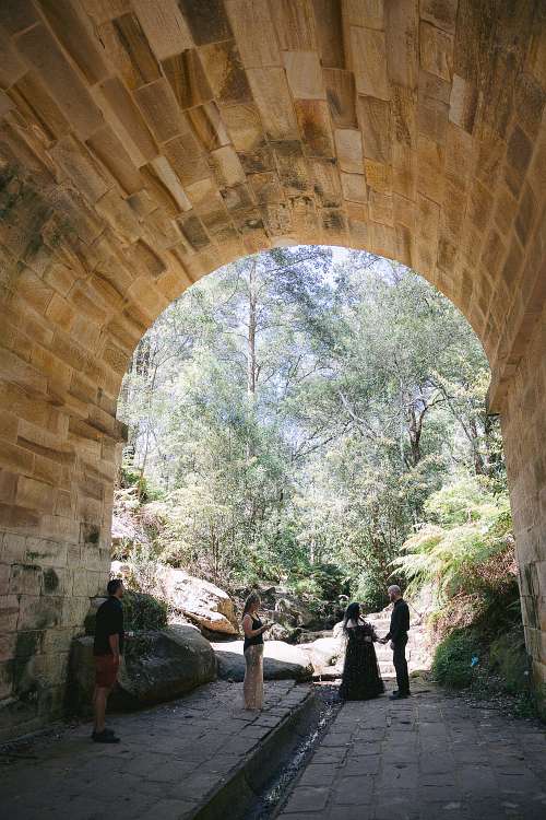 Sydney Elopement at Lennox Bridge, Blue Mountains