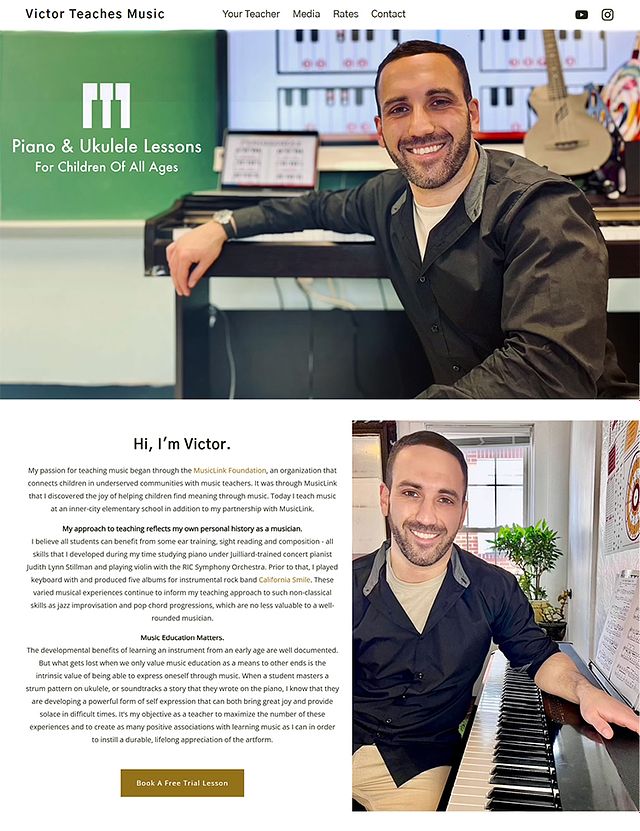 Victor Mansella Portfolio Website Examples