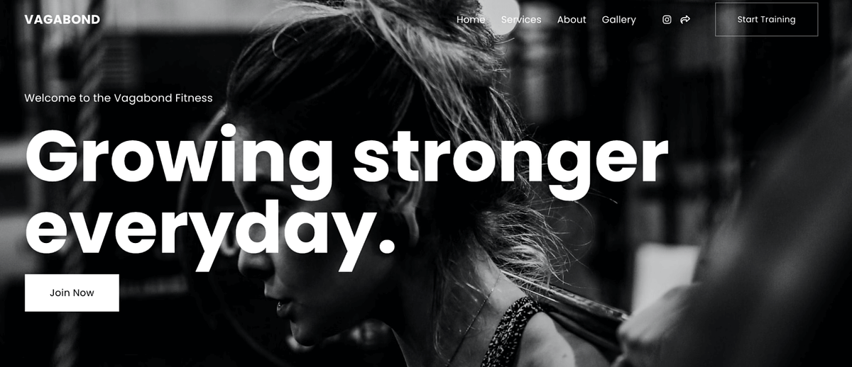 Pixpa template Vagabond