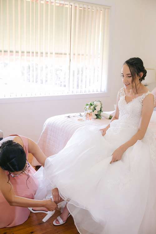 Bride Getting Ready