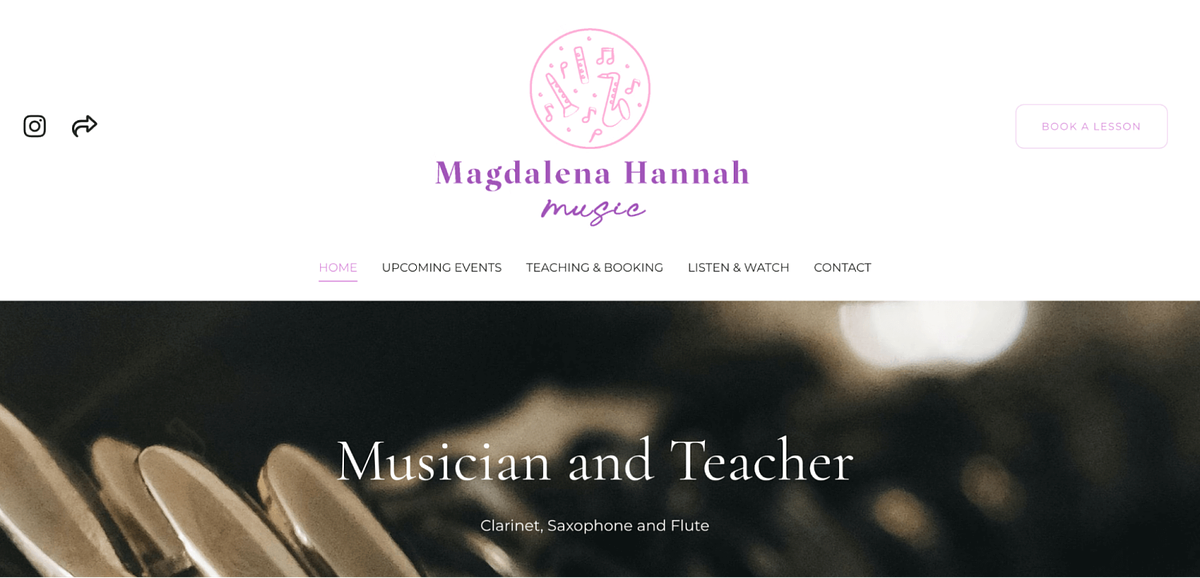 Magdalena Hannah's portfolio website