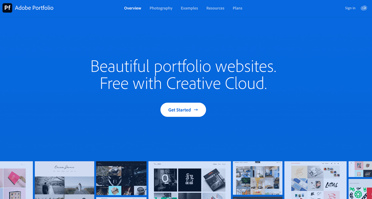 Adobe Portfolio