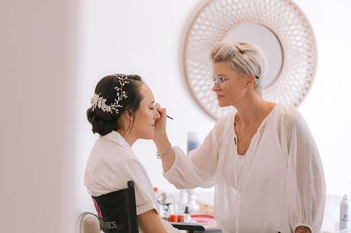 Bride Getting Ready