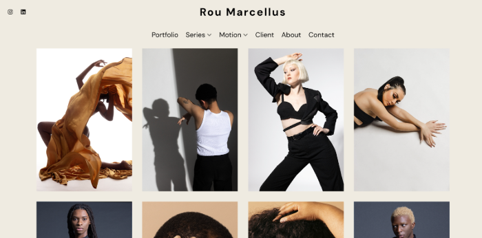 Rou Marcellus Modefotografie-Portfolio-Website