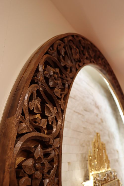 finished tabernacle arch in the Dominican Sisters' chapel