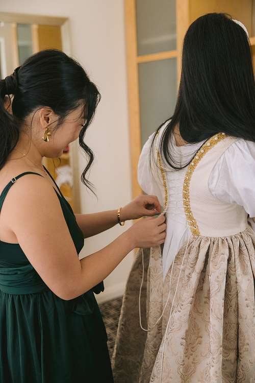 Bride Getting Ready