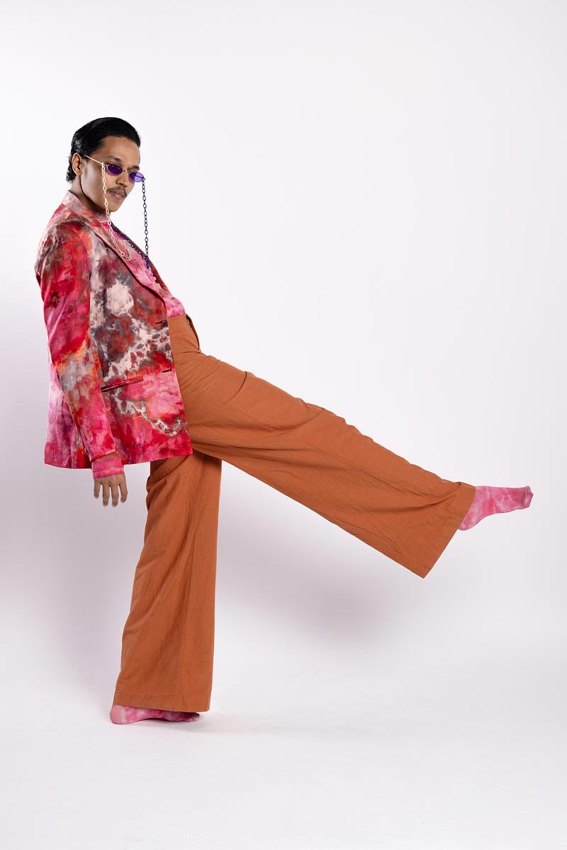 Single Breasted Blazer - Scarlet Sky