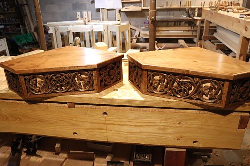 Both shelves completed and ready for installation