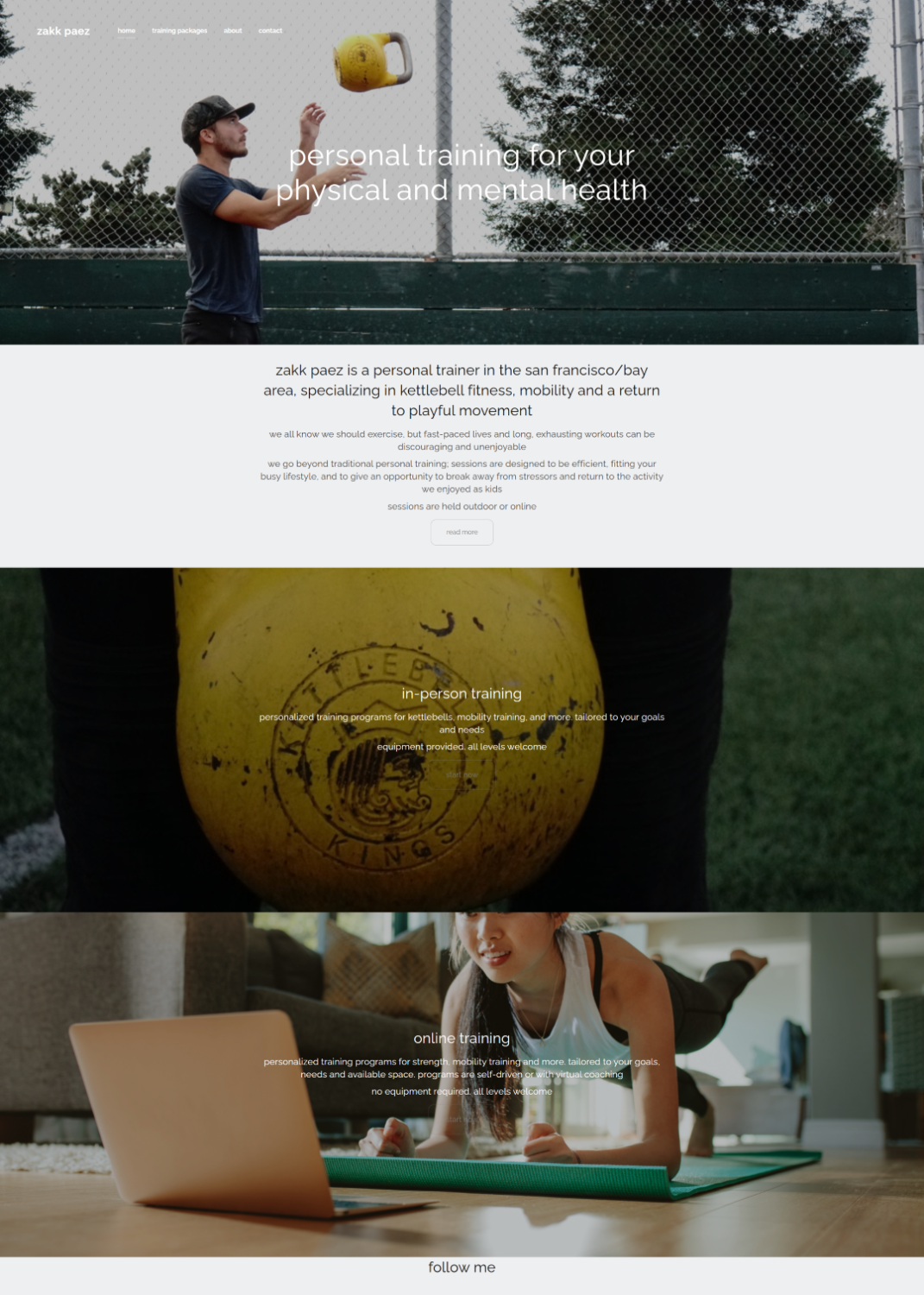 Zakk Paez Fitness Portfolio